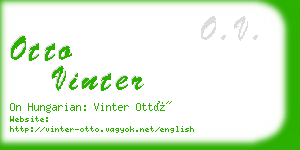 otto vinter business card